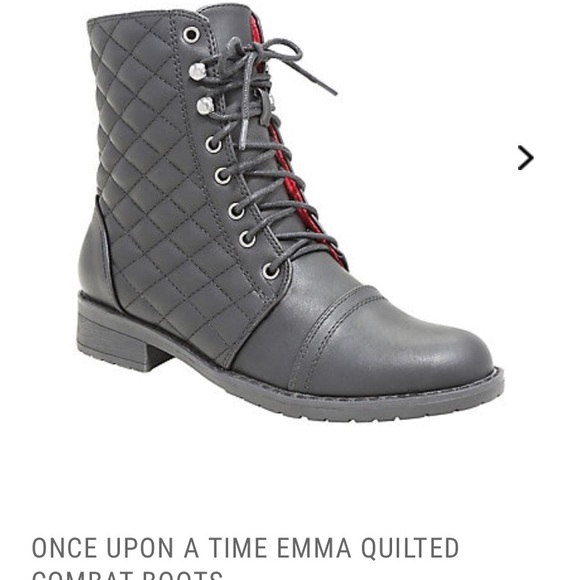 Hot Topic Shoes - Hot Topic Once Emma quilted black combat boots